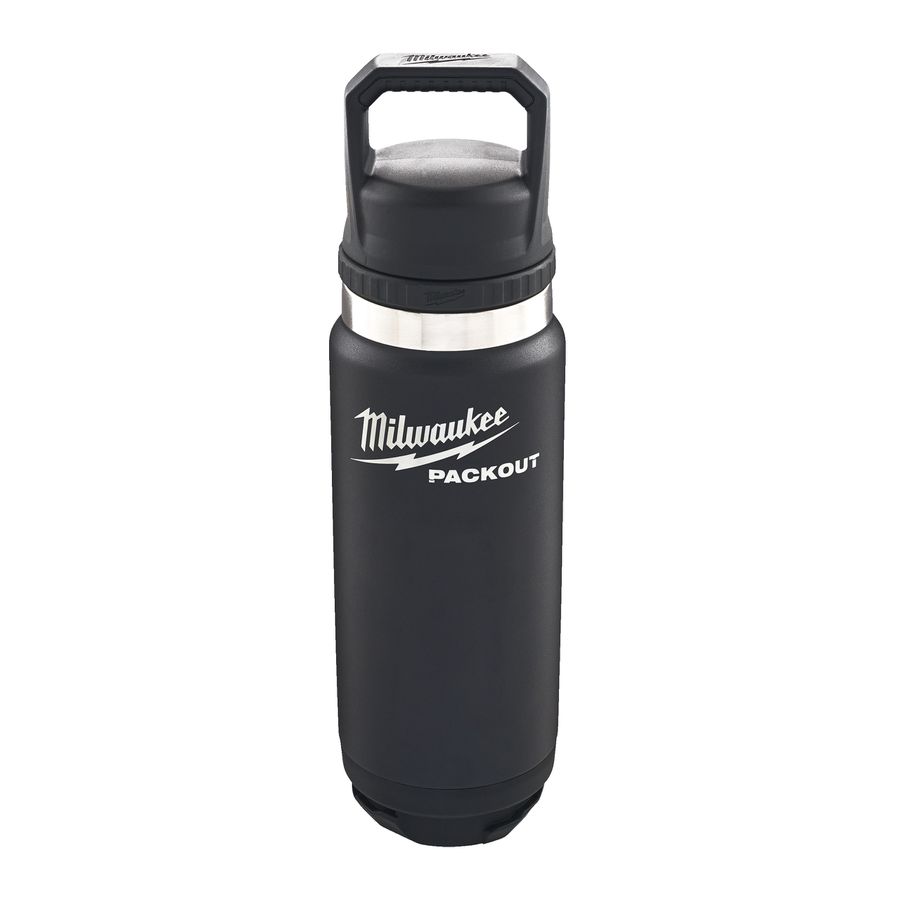 Thermosflaschen MILWAUKEE PACKOUT - 700 ml mit Schraubdeckel, schwarz