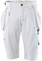 MASCOT Advanced Shorts, Grösse C42 - weiss, abnehmbare Hängetaschen