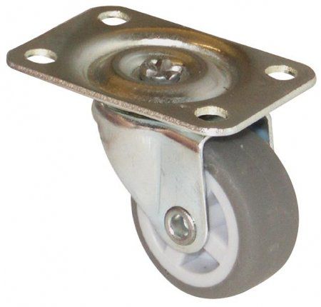 Lenkrolle 27mm,verzinkt, - für empfindliche Böden,softrad