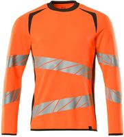 Sweatshirt Premium zweifarbig, Gr. 2XLO - hi-vis orange/dunkelanthrazit