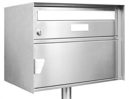 Briefkasten Gstaad HUBER Chromstahl - BxHxT 415x310x303