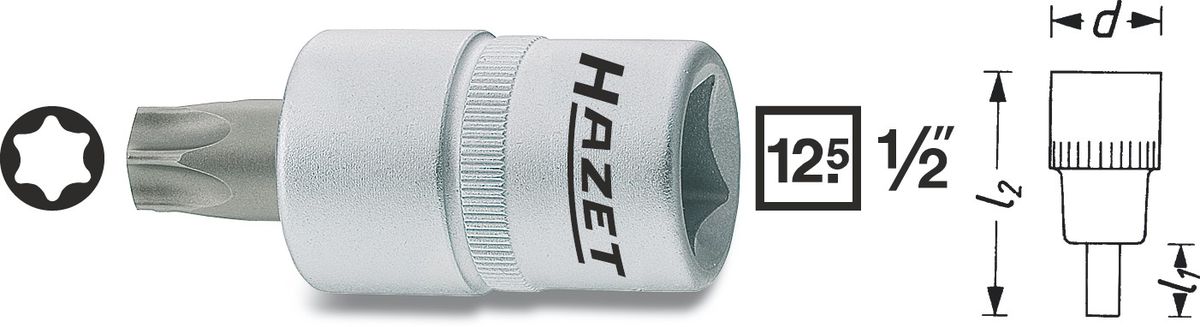 Schraubendreher Torx 992 HAZET - 1/2"