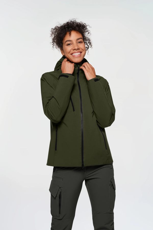 HAKRO Damen High-Activejacke ECO,Gr.L - Farbe: olive, 100% Polyester rec.