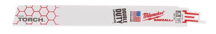 Säbelsägeblatt Milwaukee TORCH Bi/Kobalt - 230x1.06mm, 10Z, 4-10mm Stahl/Inox,5er P