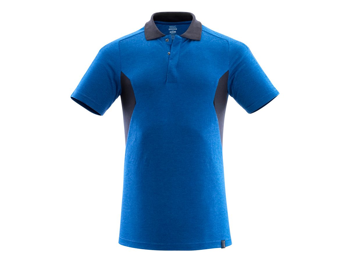Poloshirt Modern Fit Gr. XL ONE - azurblau/schwarzblau, 60% CO/40% PES