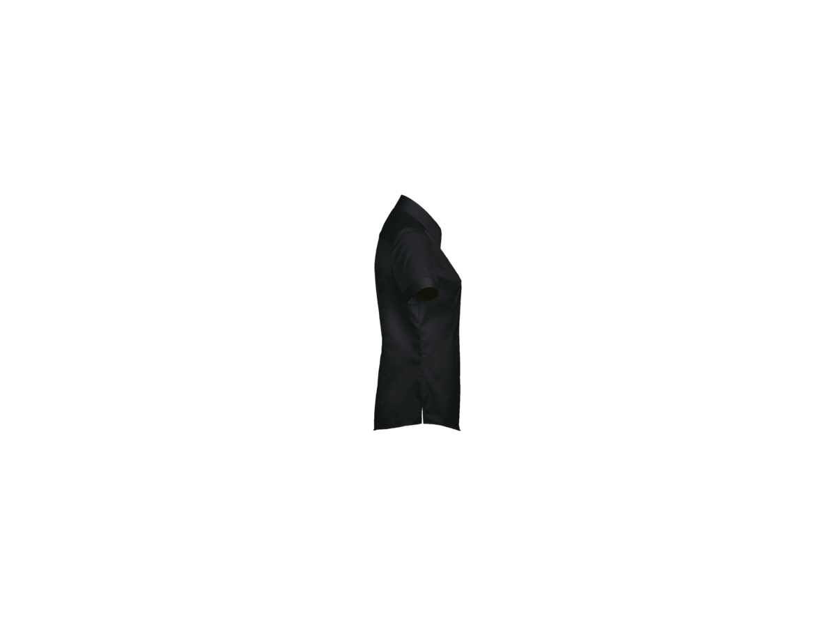 Bluse ½-Arm Business Gr. XL, schwarz - 100% Baumwolle, 120 g/m²