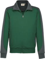 Sweatjacke Contrast Perf. M tanne/anth. - 50% Baumwolle, 50% Polyester, 300 g/m²