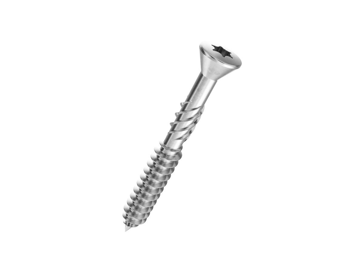 Twist-K Linsensenk 60°Schr.I6rd T15 - Verzinkt blau