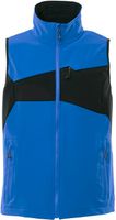 Weste Stretch - geringes Gewicht Gr. L - schwarzblau/azurblau, 88% PES/12% EOL