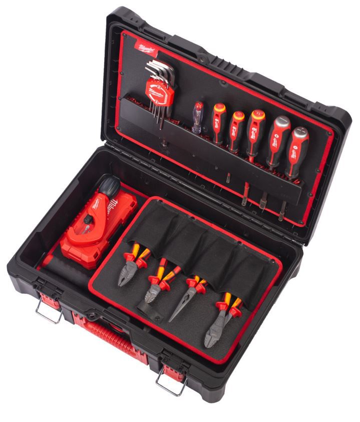Werkzeugkoffer Installateur SET 73-tlg. - Milwaukee im PACLOUT Koffer