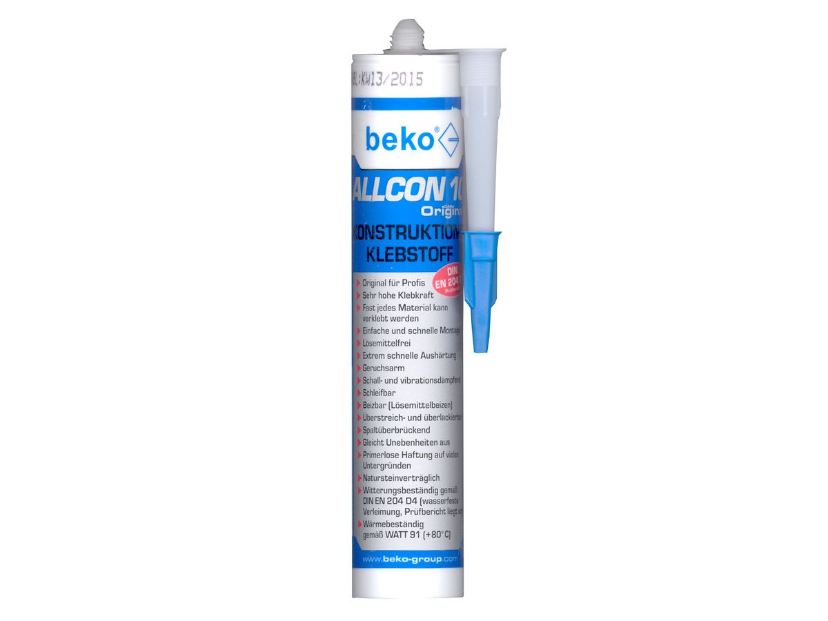 Beko-Allcon 10, 310ml Kartusche, - Farbe beige, Konstruktionsklebstoff
