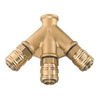 Druckluftverteiler mit 3 Kuppl. - EURO - 3/8" IG