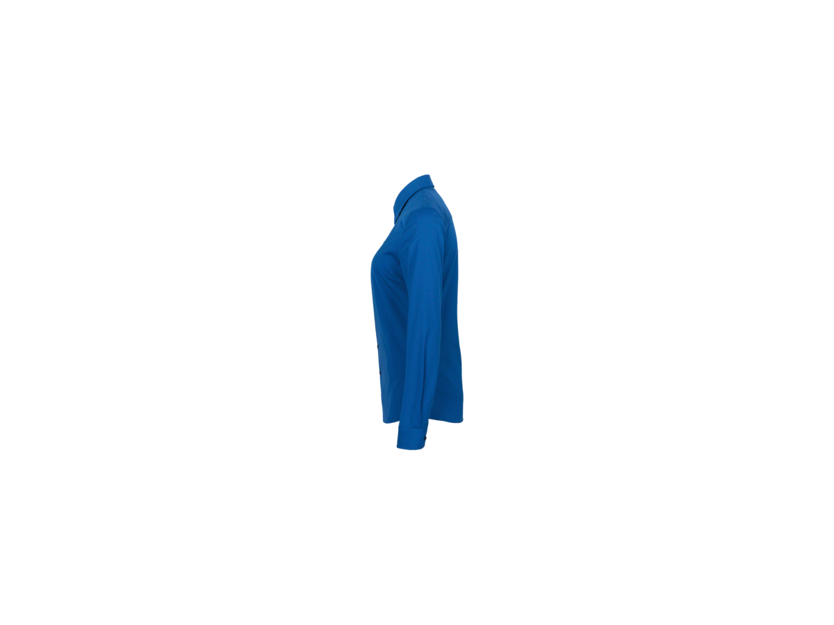 Bluse 1/1-Arm Perf. Gr. 2XL, royalblau - 50% Baumwolle, 50% Polyester