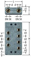 Optiflex-Verteilerbox DN 20 - mit Steckabgängen und Schnellkupplungen