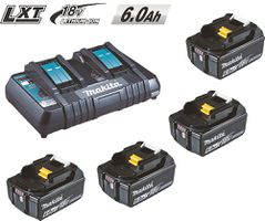 Energy Pack 18 V mit 4 x 6.0 Ah.Li-Ion - Ladegerät Makstar EPAC18-604 Makita