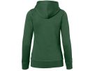 Damen Kapuzenjacke Bonded, Gr. L - tanne/silber