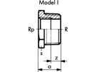 Reduktionsnippel +GF+ Serie 8000