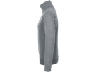 Zip-Sweatshirt Premium M grau meliert - 60% Baumwolle, 40% Polyester, 300 g/m²