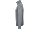 Zip-Sweatshirt Premium S grau meliert - 60% Baumwolle, 40% Polyester, 300 g/m²