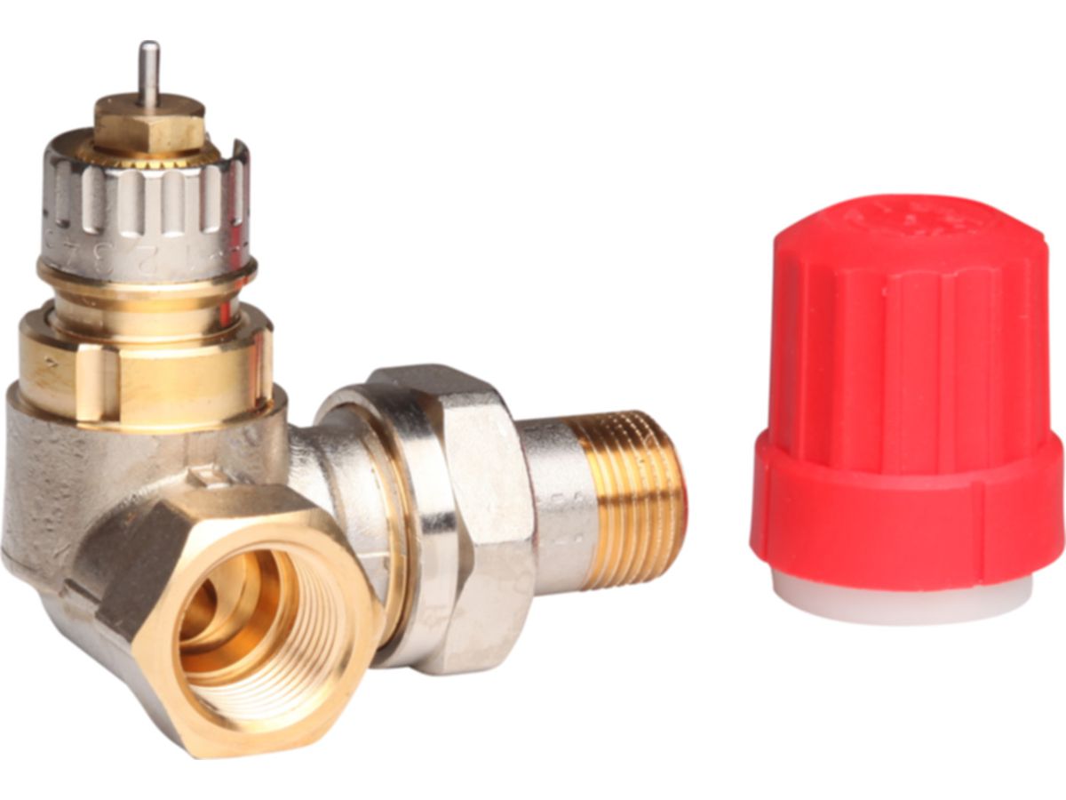 Heizkörperventil DANFOSS RA-N 1/2"rechts - Winkeleck, mit Voreinstellung Dim. 15/6