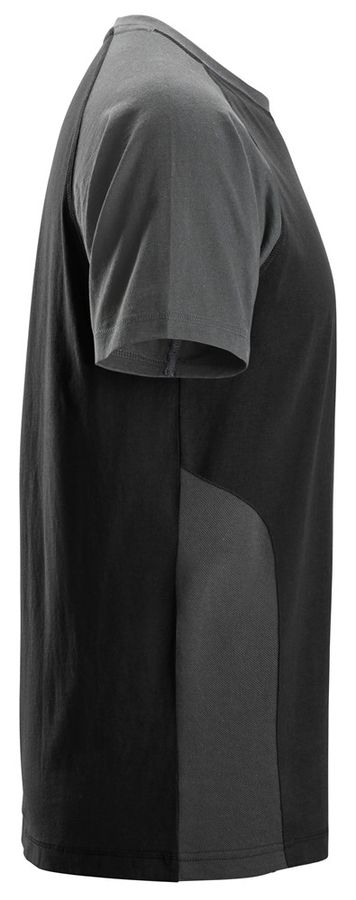 T-Shirt zweifarbig, schwarz/grau - Snickers