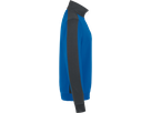 Zip-Sweatsh. Co. Perf. L royalb./anth. - 50% Baumwolle, 50% Polyester
