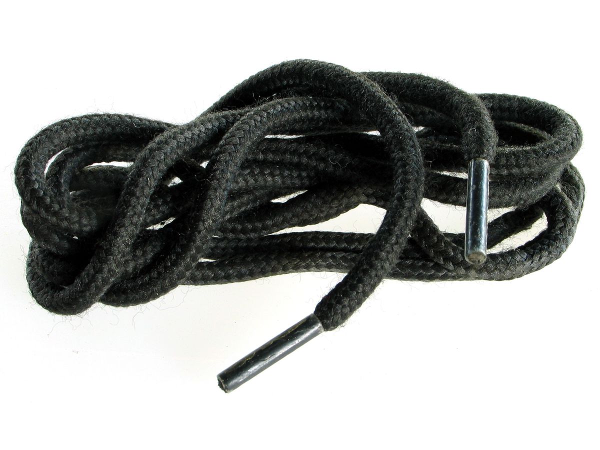 Schuhbändel schwarz 100 cm lang - Pak. à 10 Stk.