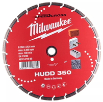 Diamanttrennscheibe Speedcross HUDD 350 - Milwaukee für harte bis mittelh. Materia
