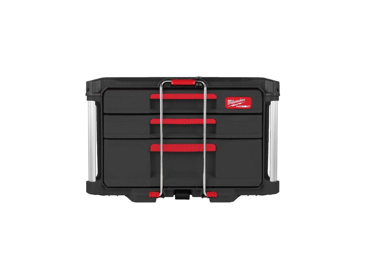 PACKOUT Koffer mit 2+1 Schubladen - Milwaukee, 560 x 410 x 360 mm