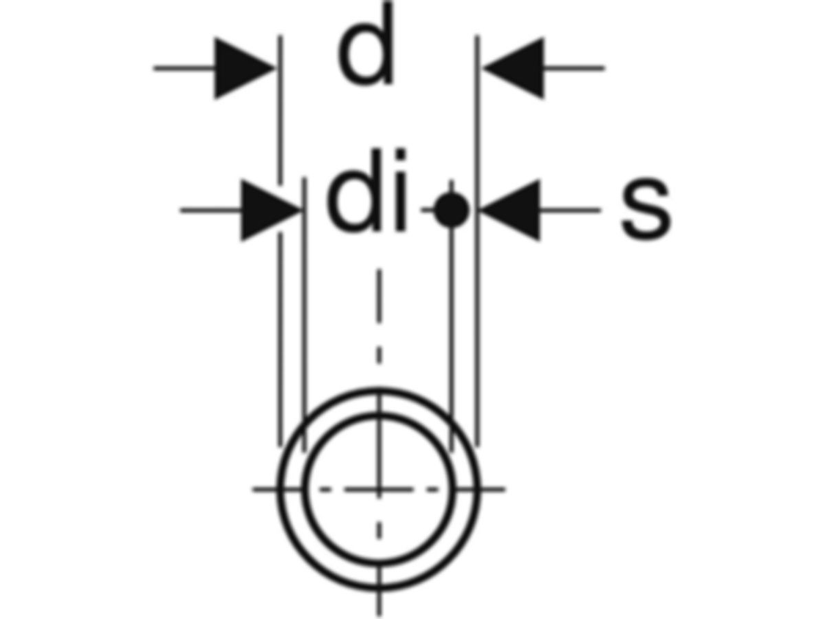 Mapress Edelstahlrohr 1.4401 in Stangen