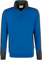 Zip-Sweatsh. Co. Perf. 2XL royalb./anth. - 50% Baumwolle, 50% Polyester