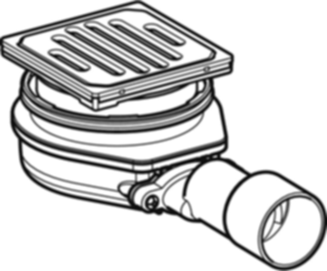 Geberit Bodeneinlauf waagrecht