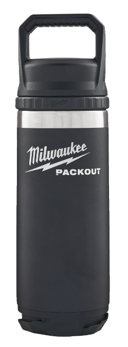 Thermosflaschen MILWAUKEE PACKOUT - 530 ml mit Schraubdeckel, schwarz