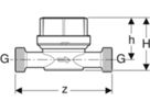 Unicor Einstrahl-Wasserzähler R1"