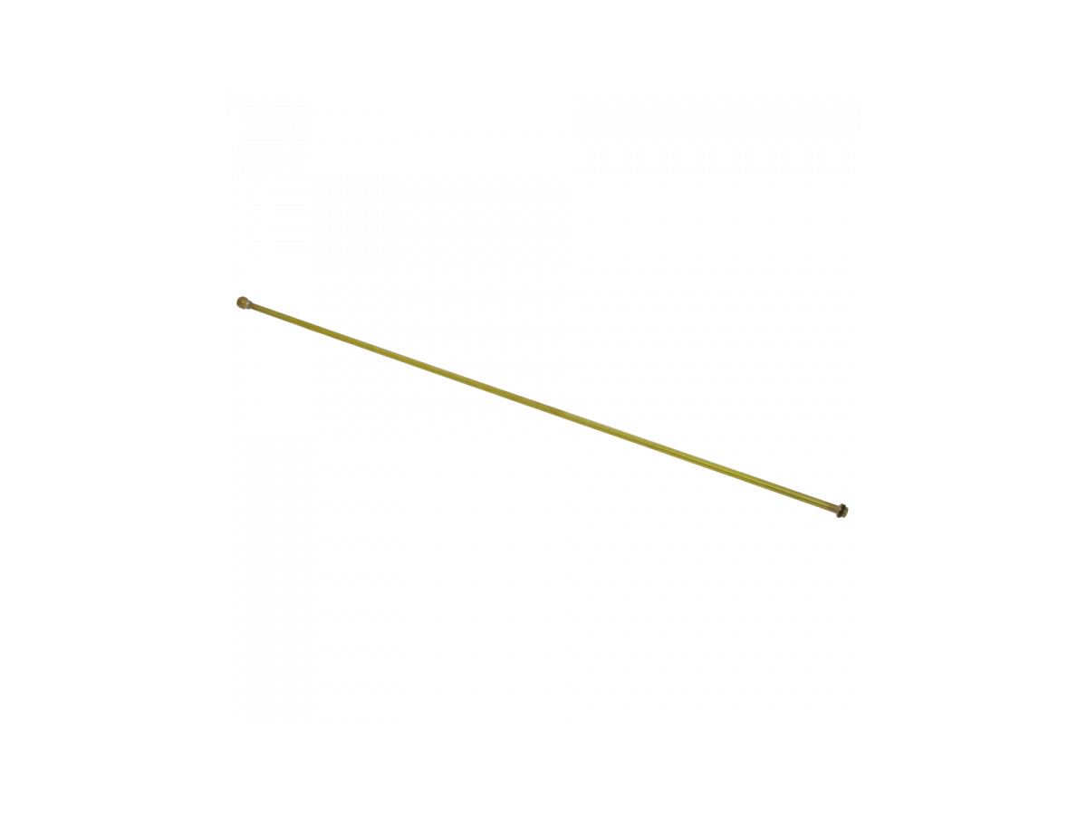 Verlängerungsrohr 1m, gerade Messing - mit 1/4" Innen- und Aussengewinde