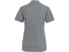 Damen-Poloshirt Top Gr. L, grau meliert - 60% Baumwolle, 40% Polyester, 200 g/m²