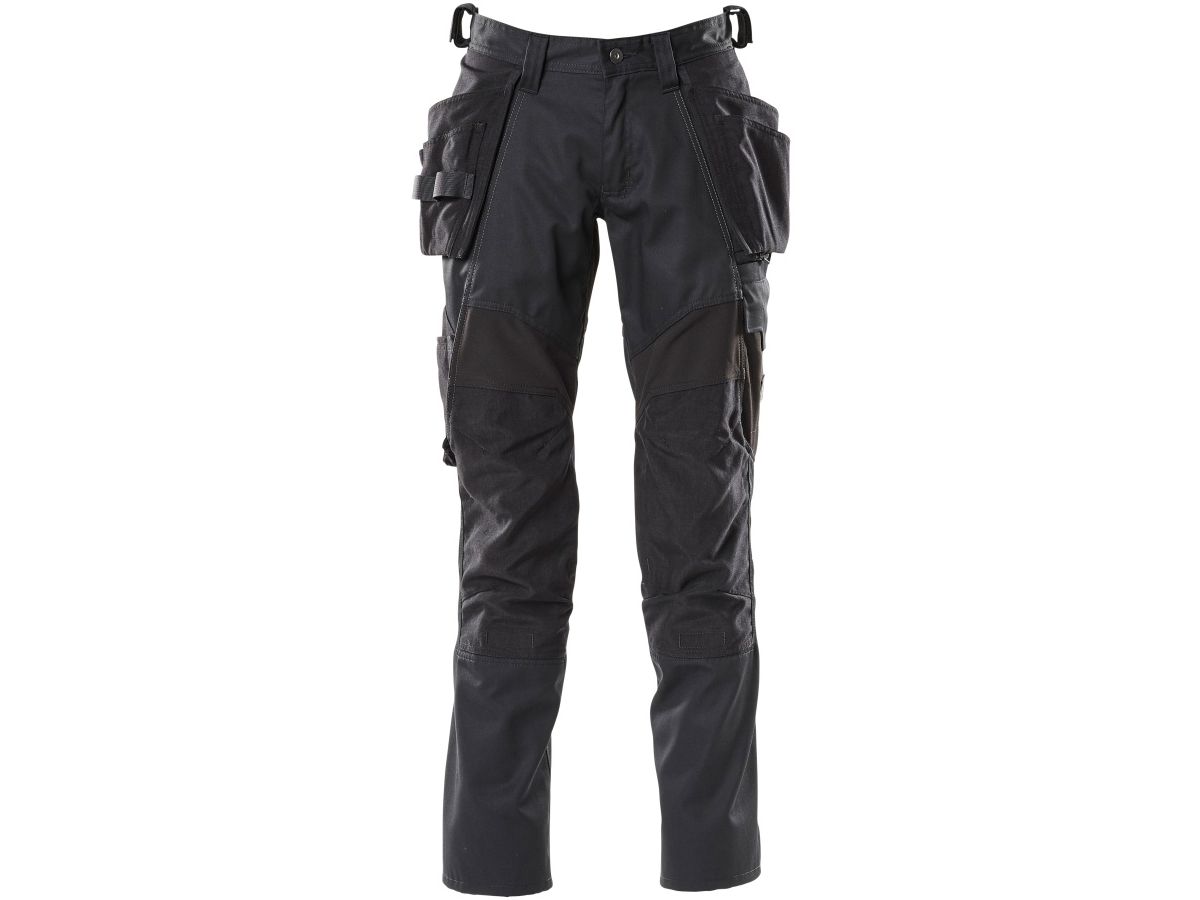 Hose mit Hängetaschen, Gr. 82C46 - schwarz, Stretch-Einsätze