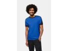 T-Shirt Contrast Mikralinar Gr. L - royalblau/schwarz