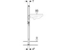 Geberit Duofix-Element f.Waschtische - Typ 112, mit Einlocharmatur