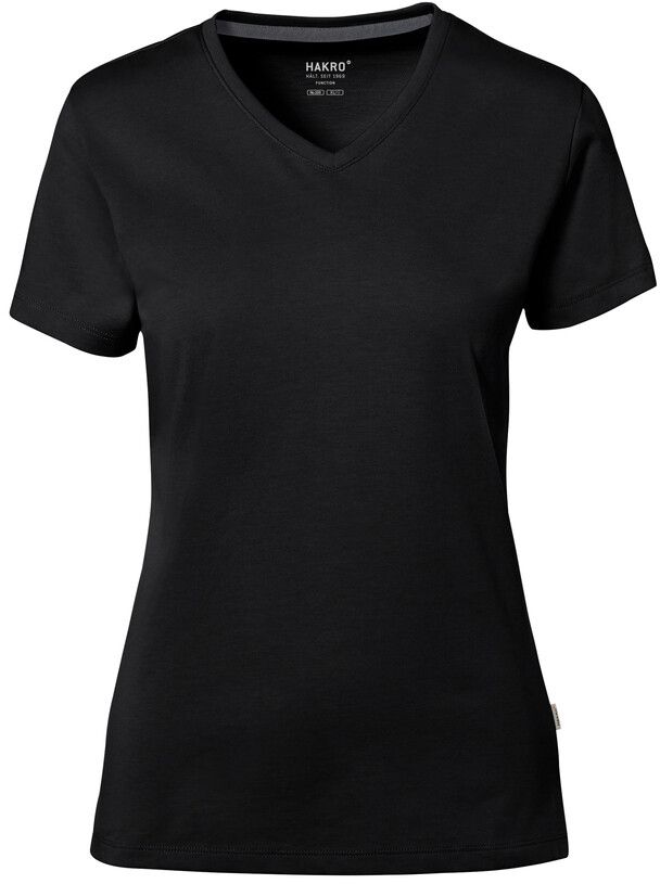 Damen V-Shirt Cotton Tec - 50% CO / 50% PES, 185 g/m²