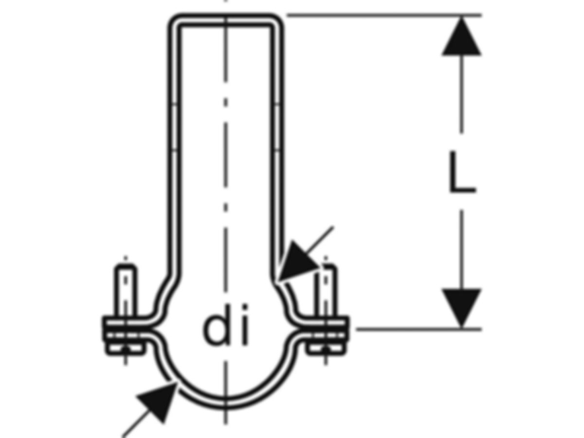 Geberit PluviaFix Rohrschelle, 110/118