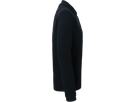 Longsleeve-Poloshirt Perf. XS schwarz - 50% Baumwolle, 50% Polyester, 220 g/m²