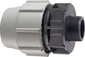 Anschlussverschraubung PLASSON mit AG - Typ 7020