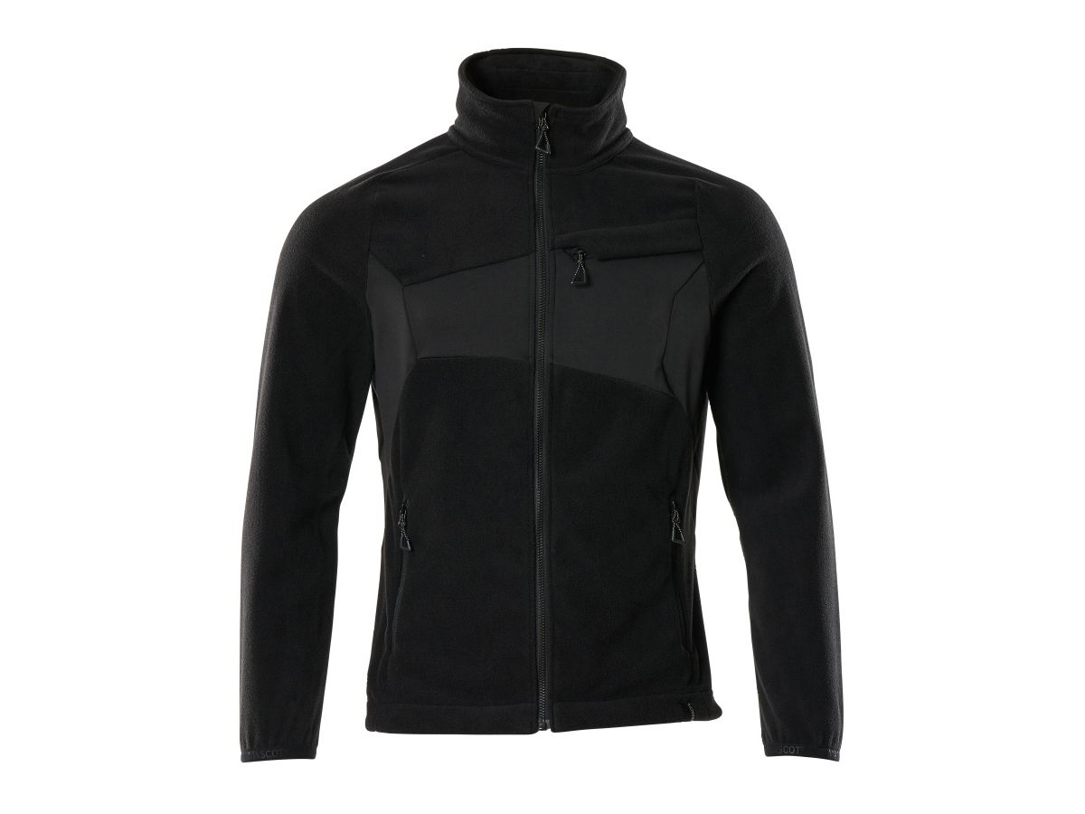 Fleecejacke mit Antipilling Gr. 4XL - schwarz, 100% PES, 270 g/m²