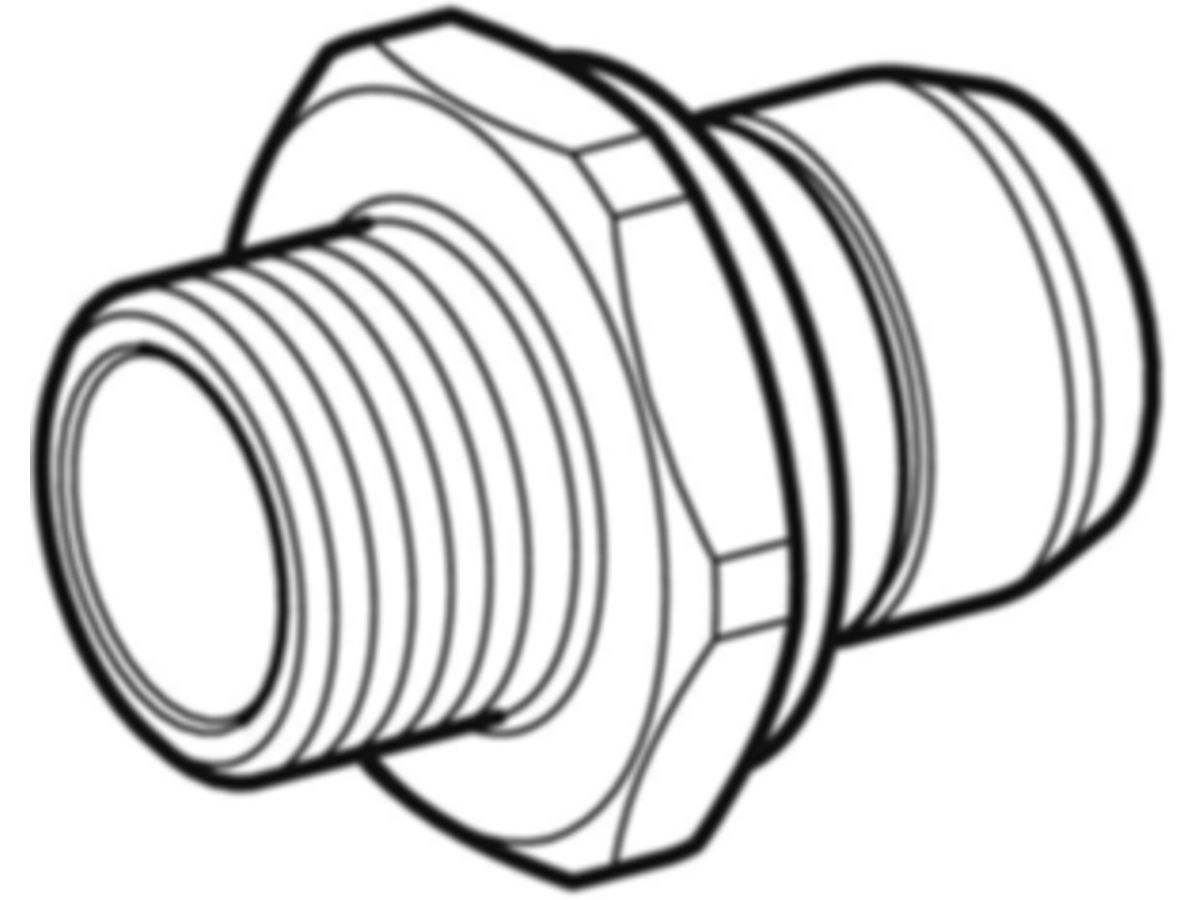 PushFit Verteiler-Steckübergang 3/4" - mit Aussengewinde