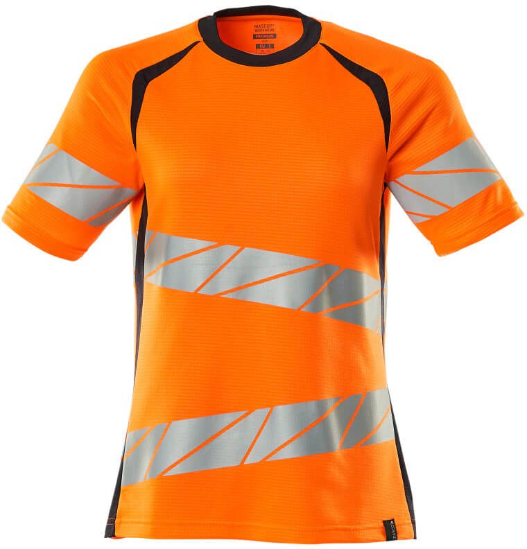 T-Shirt Damen-Passform zweifarbig - 50% PES/50% CO, 150 g/m2