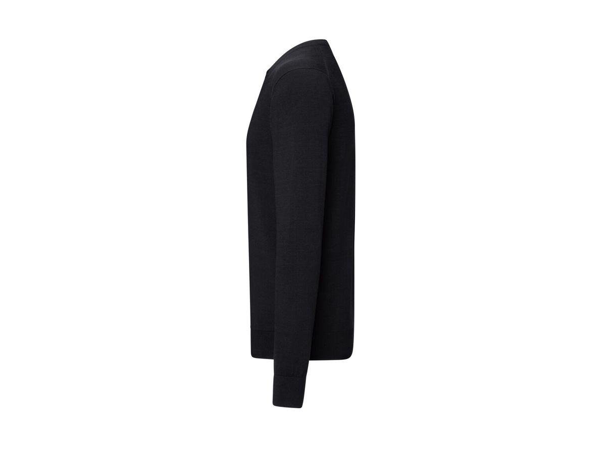 HAKRO Pullover Premium-Baumwolle, Gr.2XL - Feinstrick aus 100 % Baumwolle, schwarz