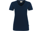 Damen-V-Shirt Performance Gr. 3XL, tinte - 50% Baumwolle, 50% Polyester, 160 g/m²