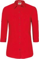 Bluse Vario-¾-Arm Perf. Gr. 2XL, rot - 50% Baumwolle, 50% Polyester, 120 g/m²