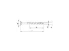 Holzschrauben HECO TOPIX Plus Senkkopf - Inox A2, mit Schaft